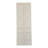 Paire de portes de placard en sapin