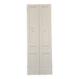 Pair of fir cupboard doors