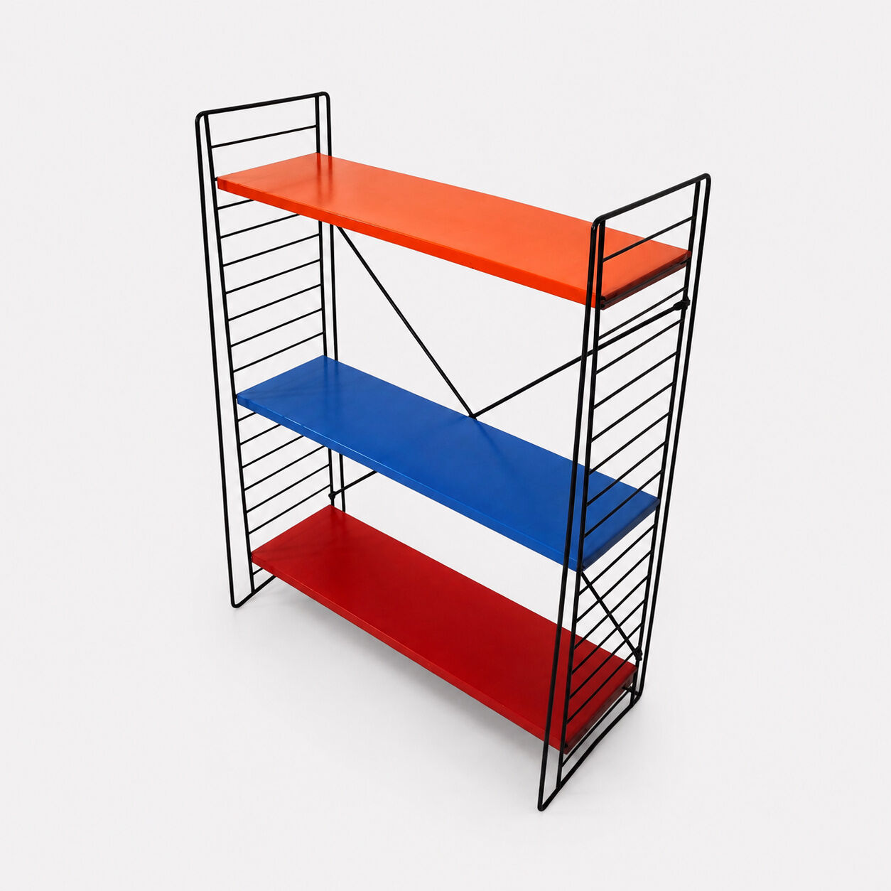 Freestanding teak shelving unit by A. Dekker – Tomado