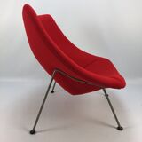 Oyster chair with ottoman by Pierre Paulin for Artifort, 1965