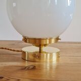 Opal glass table lamp