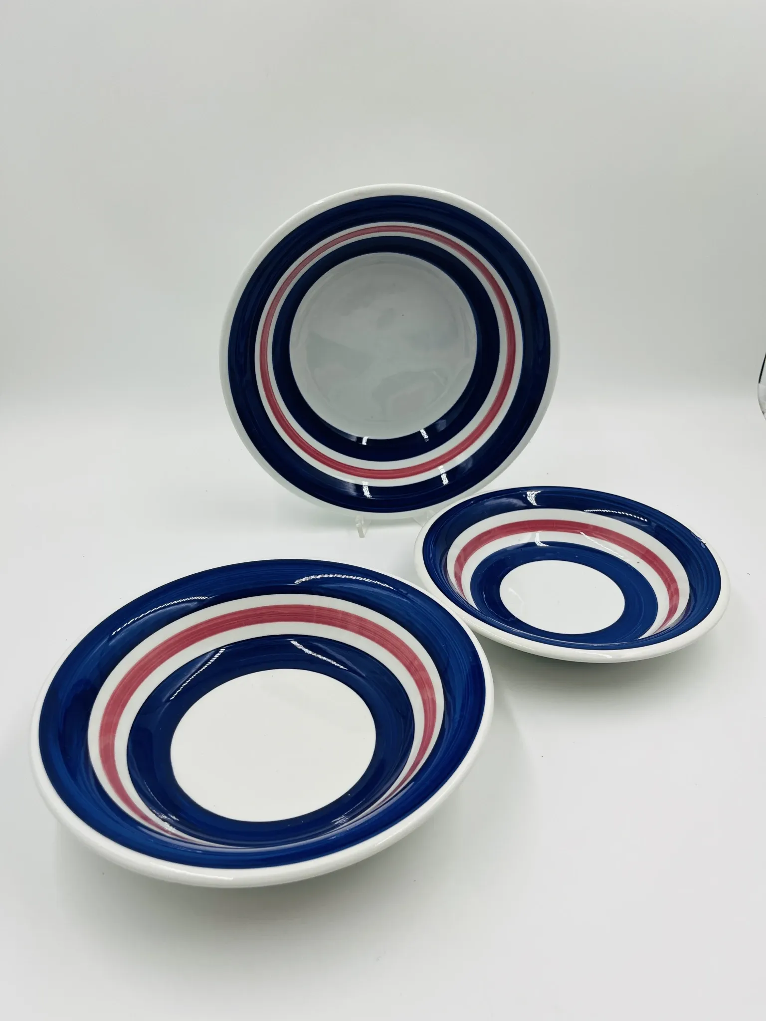 Set of 3 deep dishes in Italian earthenware FCI
