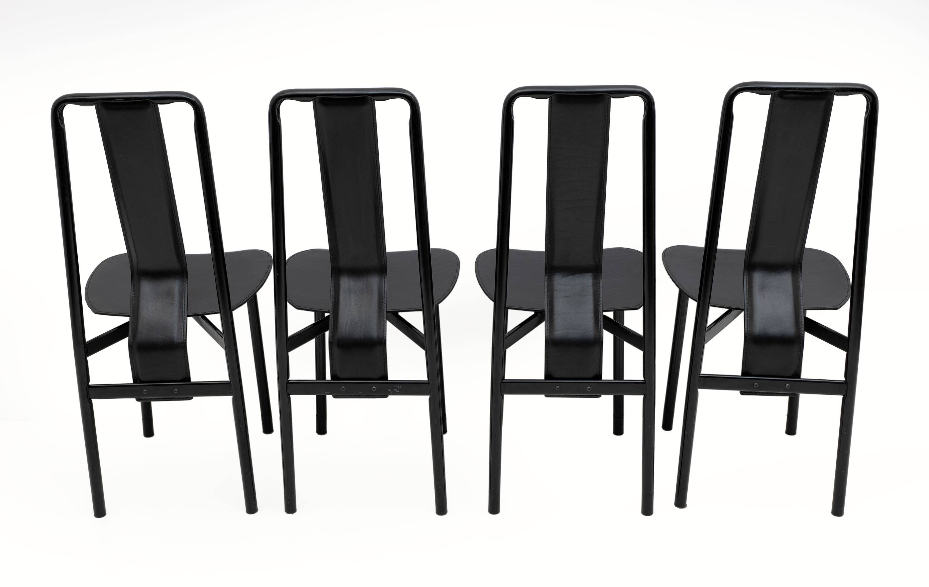 Irma Design Chairs by Achille Castiglioni for Zanotta, 1970s, Set of four