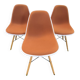 Three DSW chairs by Eames, Vitra edition