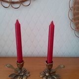 Pair of Gilde brass candlesticks