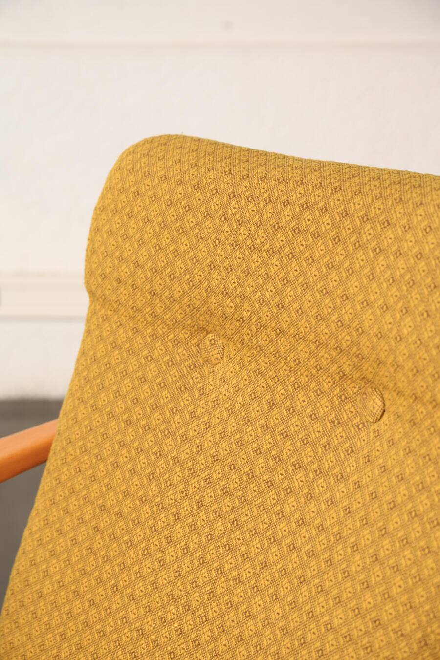 Boomerang armchair, original fabric