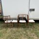 Set 4 chaises blanche vintage année 60