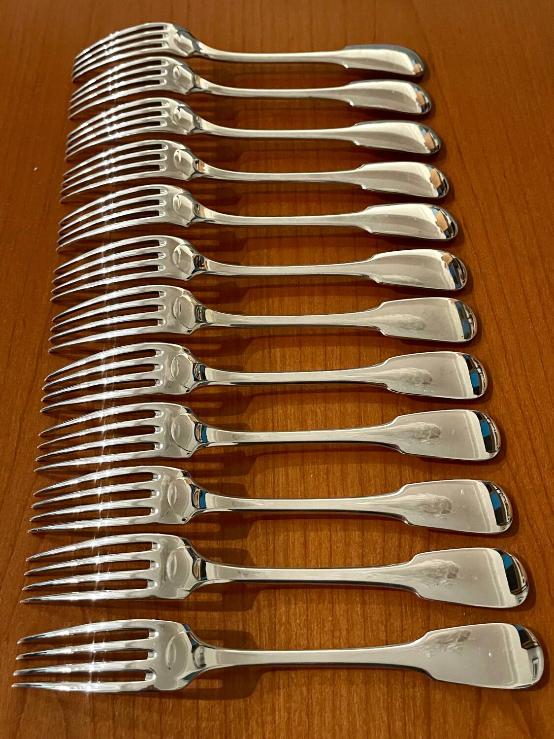 12 Christofle Cluny old Paris forks 20.5 cm very good condition