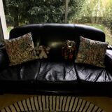 Canape Leather type Pullman 1940 3 places