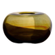 Blown glass ball vase by Claude Morin, Dieulefit France 1979