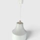 Vintage white opaline glass pendant – 1960s