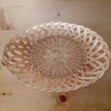 Oval wicker bread basket