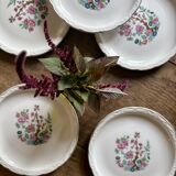 Set of 6 vintage deep plates, "Indian Tree" pattern by Digoin.