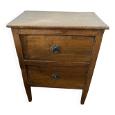 Table de chevet en bois massif d’origine fin du XVIIIe siècle (1780-1800)