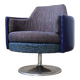Fauteuil pivotant vintage design hongrois