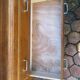 Vintage chest of drawers with compass feet