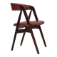 1960s, Danish chair by Farstrup, original condition, solid teak wood, leather.