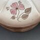 Compartmented plates in colored stoneware with Flower pattern