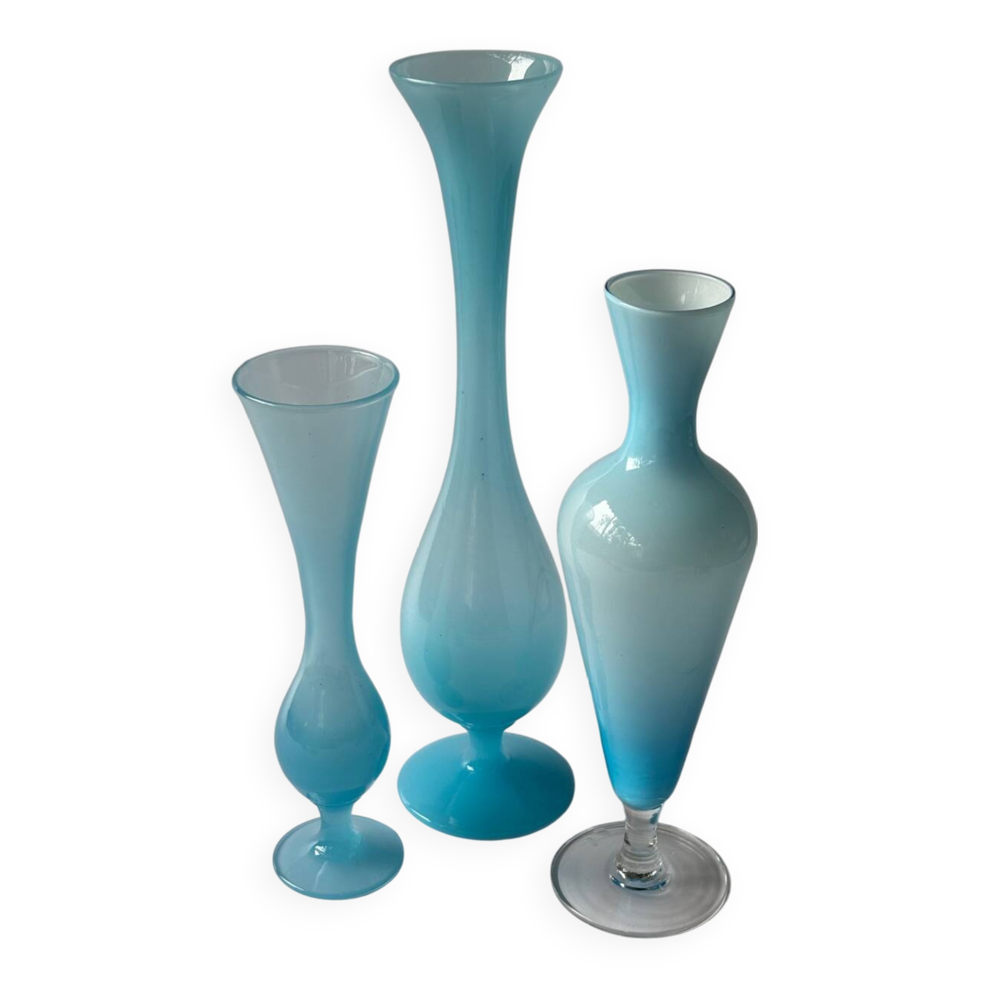 Vintage opaline vases