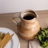 Artisanal Stoneware Jug from the Marsh
