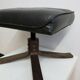 Ottoman Unico en cuir couleur chocolat