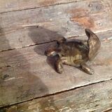 Brass turtle ashtray