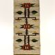 Woolen kelim wall hanging table runner Poland 1970’s