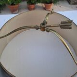 Empire style bouillotte lamp in bronze and sheet metal