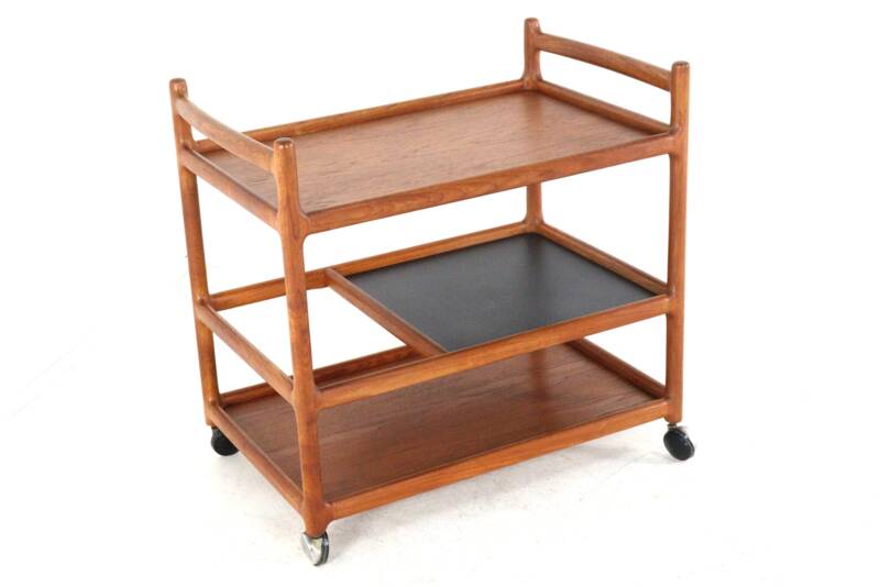 Henning Korch model 308 trolley for C.F. Christensen Silkeborg in teak