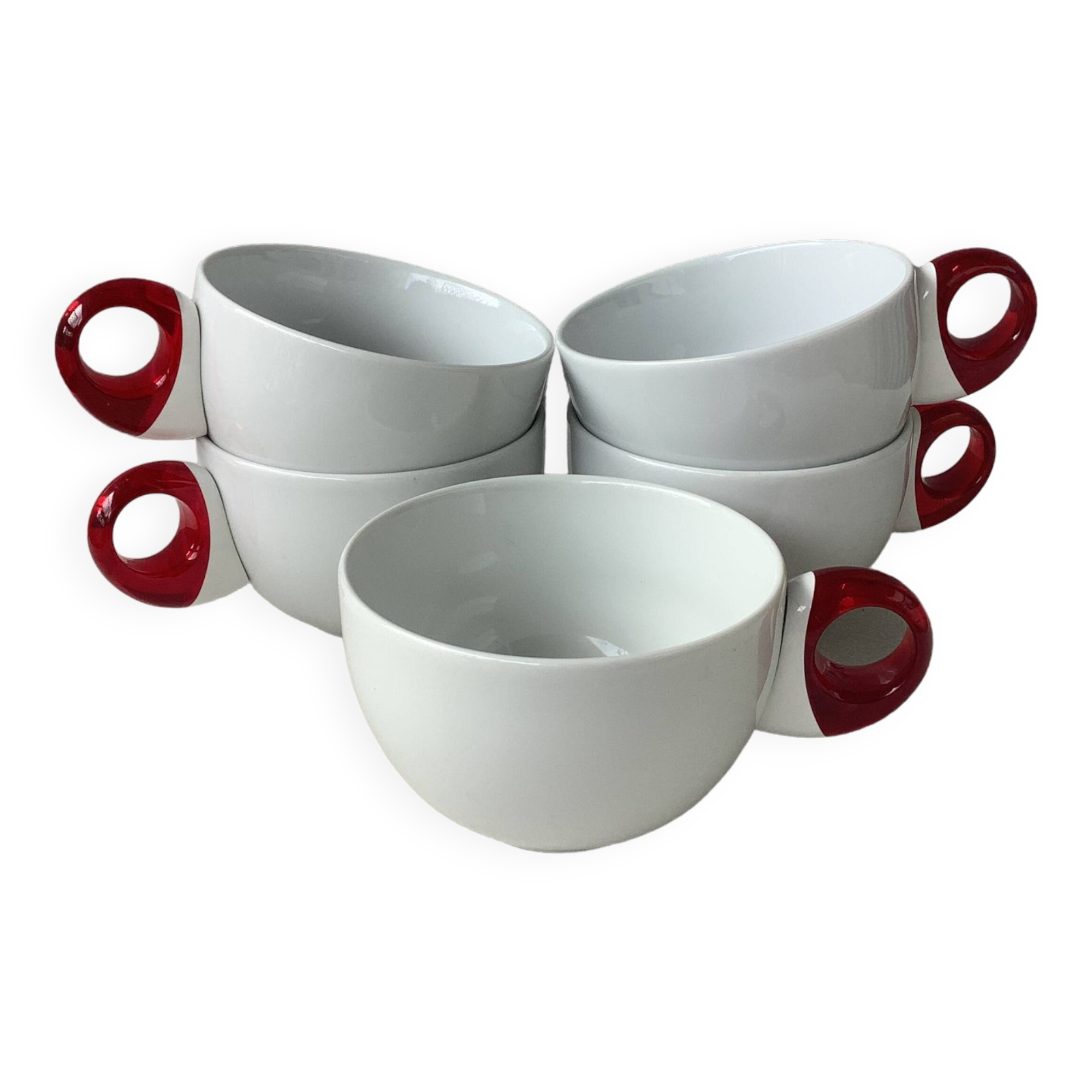 Guzzini porcelain breakfast cups