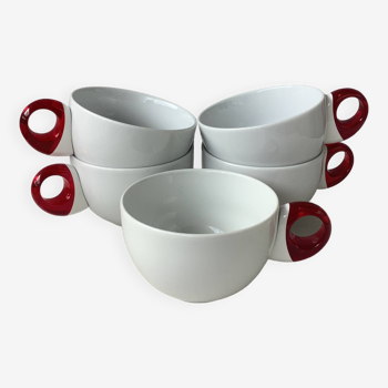 Guzzini porcelain breakfast cups