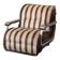 Vintage Malga model armchair in striped fabric – 1970s design