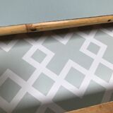 Vintage rattan bedside