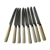Set of 8 large silverware table knives from Boulenger.
