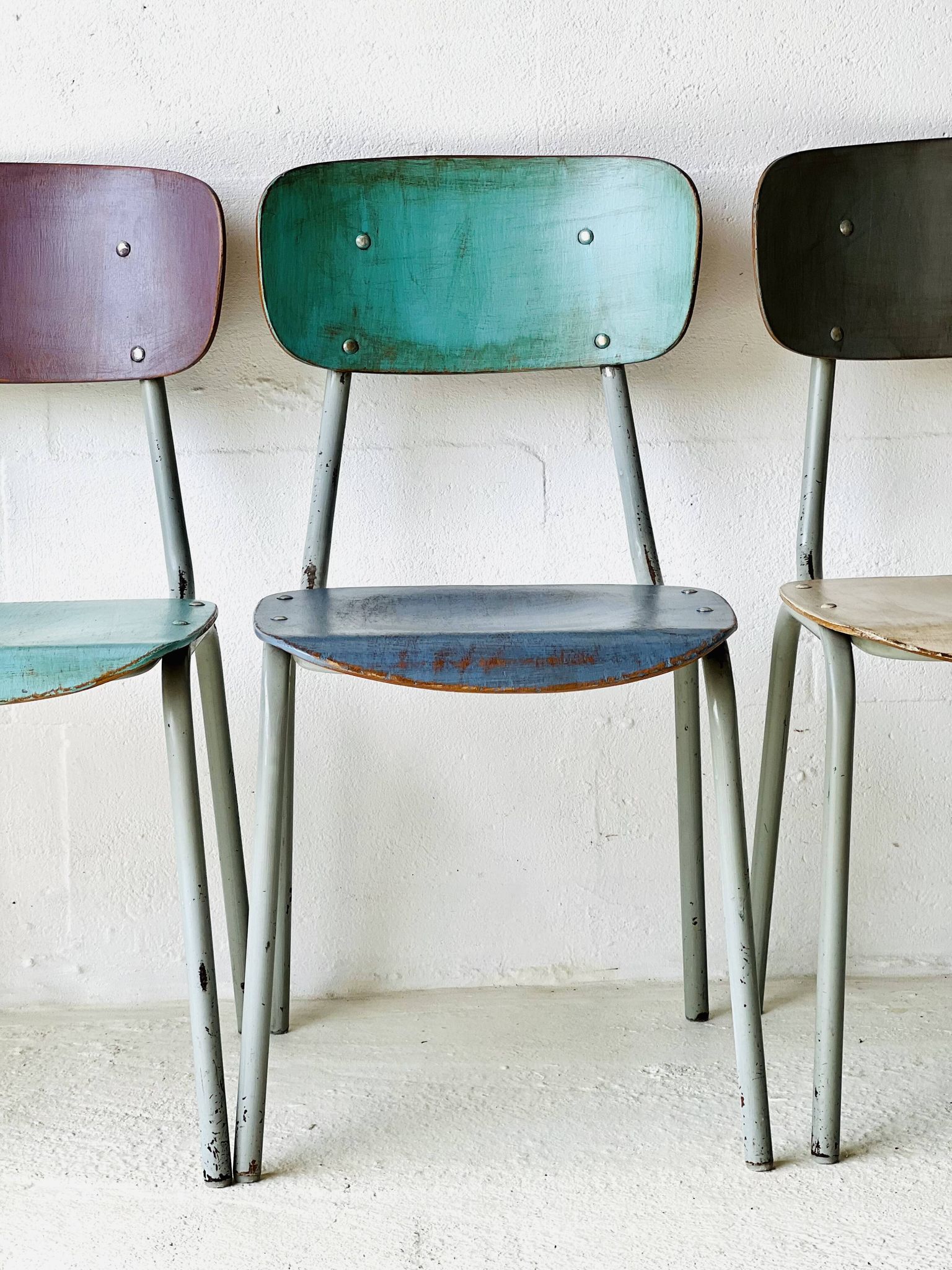 Chaises d'école, ensemble de 4