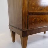 Secretary Empire Style Hand Polished Mahogany With Intarsia From 1820s