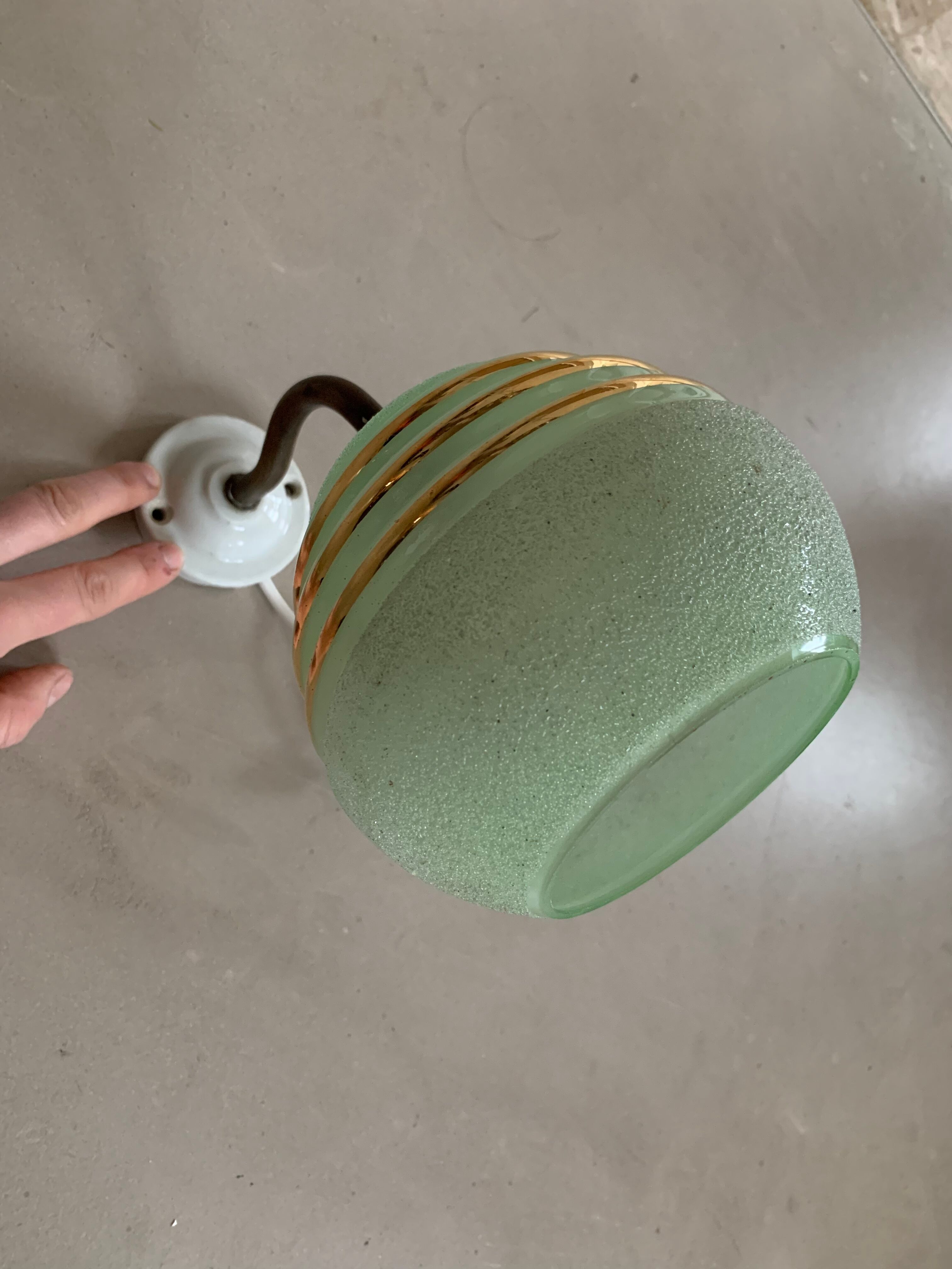 Old gooseneck wall lamp