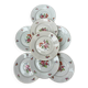 Set 8 assiettes dessert porcelaine