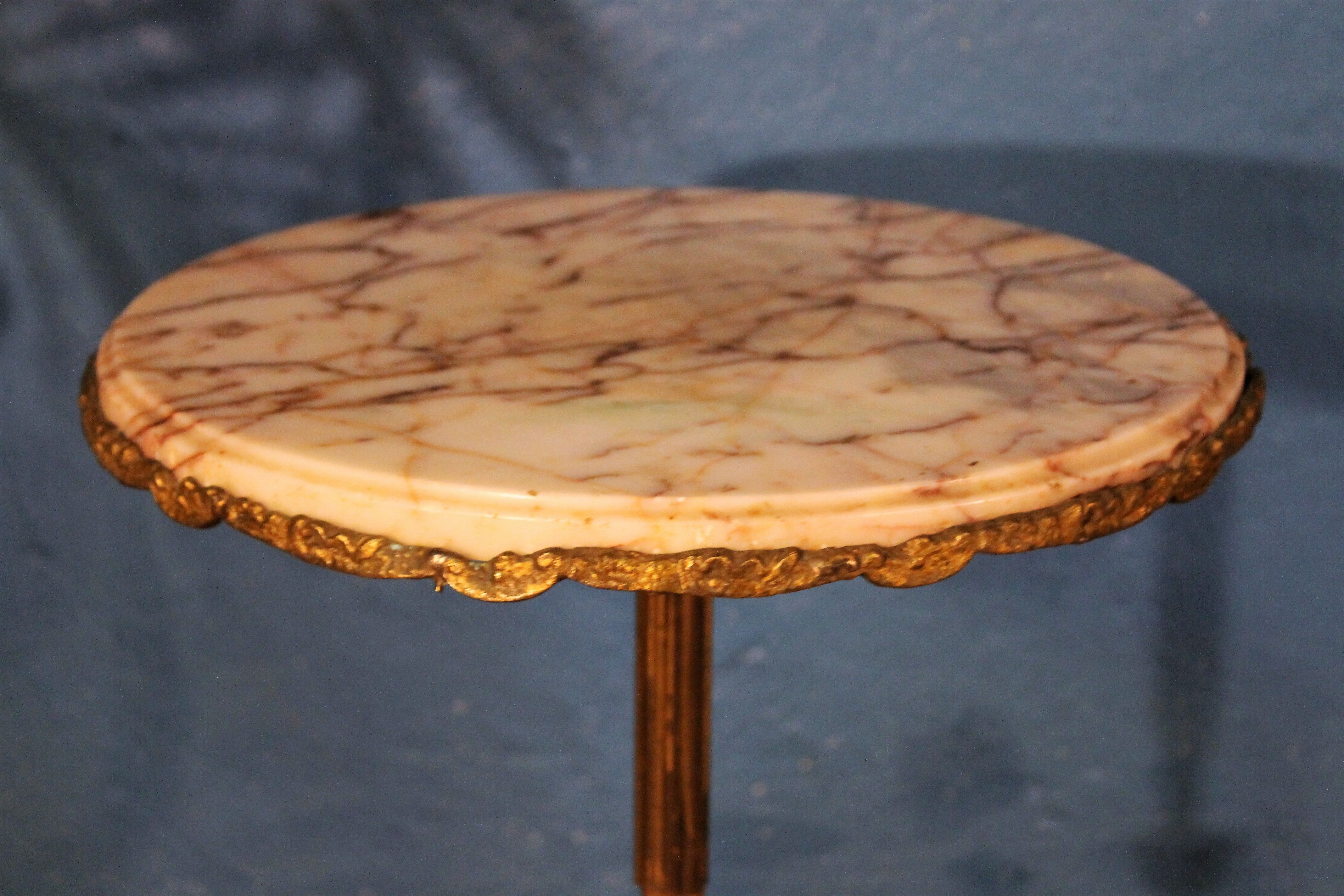 Stone and  bronze side table 19th