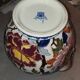 Gien earthenware pitcher peony decor.