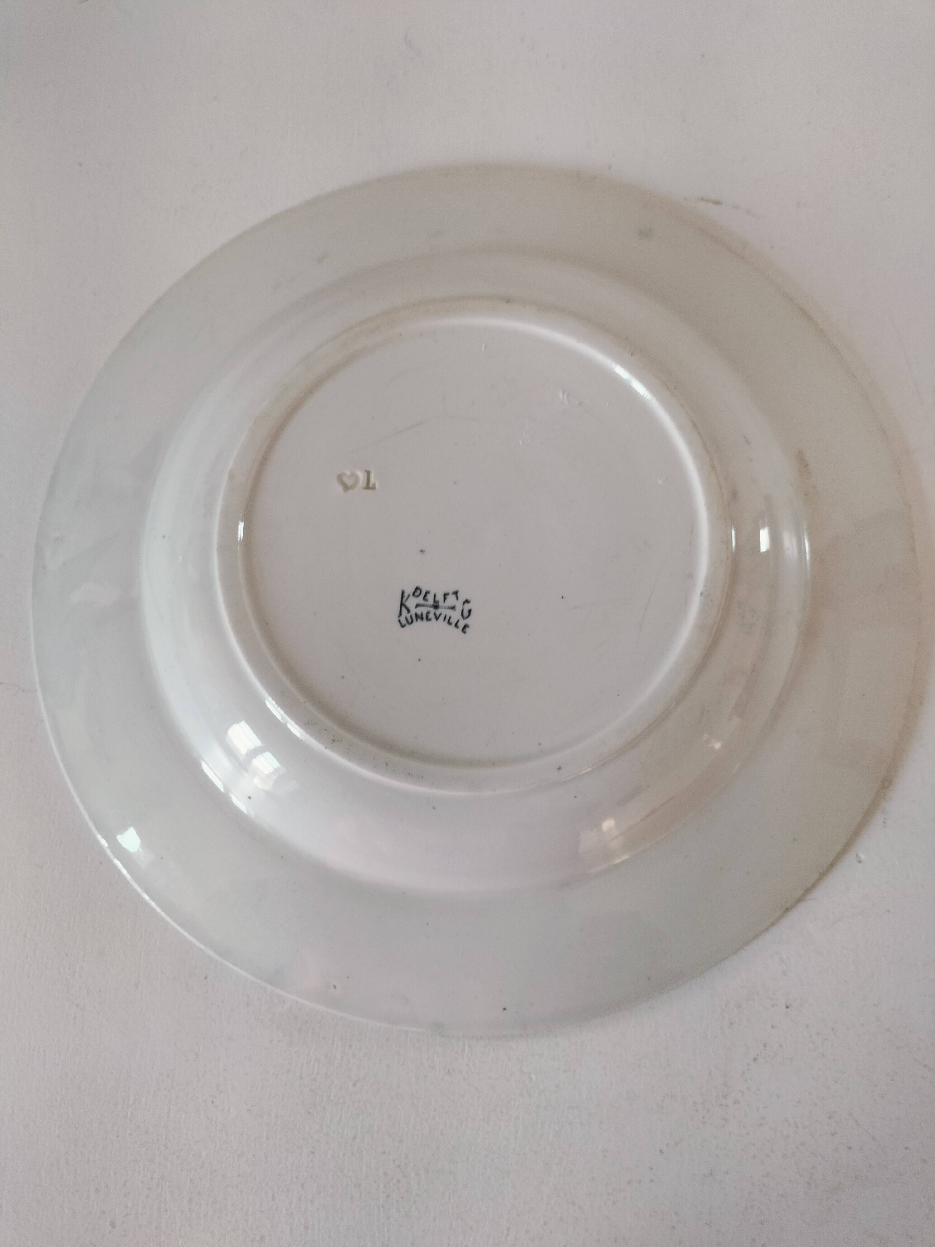 Plate KG Lunéville model Delft