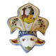 Quimper faience holy water font