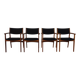 Mid-Century Danish Armchairs in Teak, 1960s, Set of 4