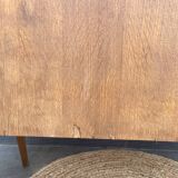 Scandinavian desk from the 1950s with compass legs.