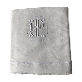 Drap BF broderie bourdon relief pastilles