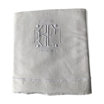 Drap BF broderie bourdon relief pastilles