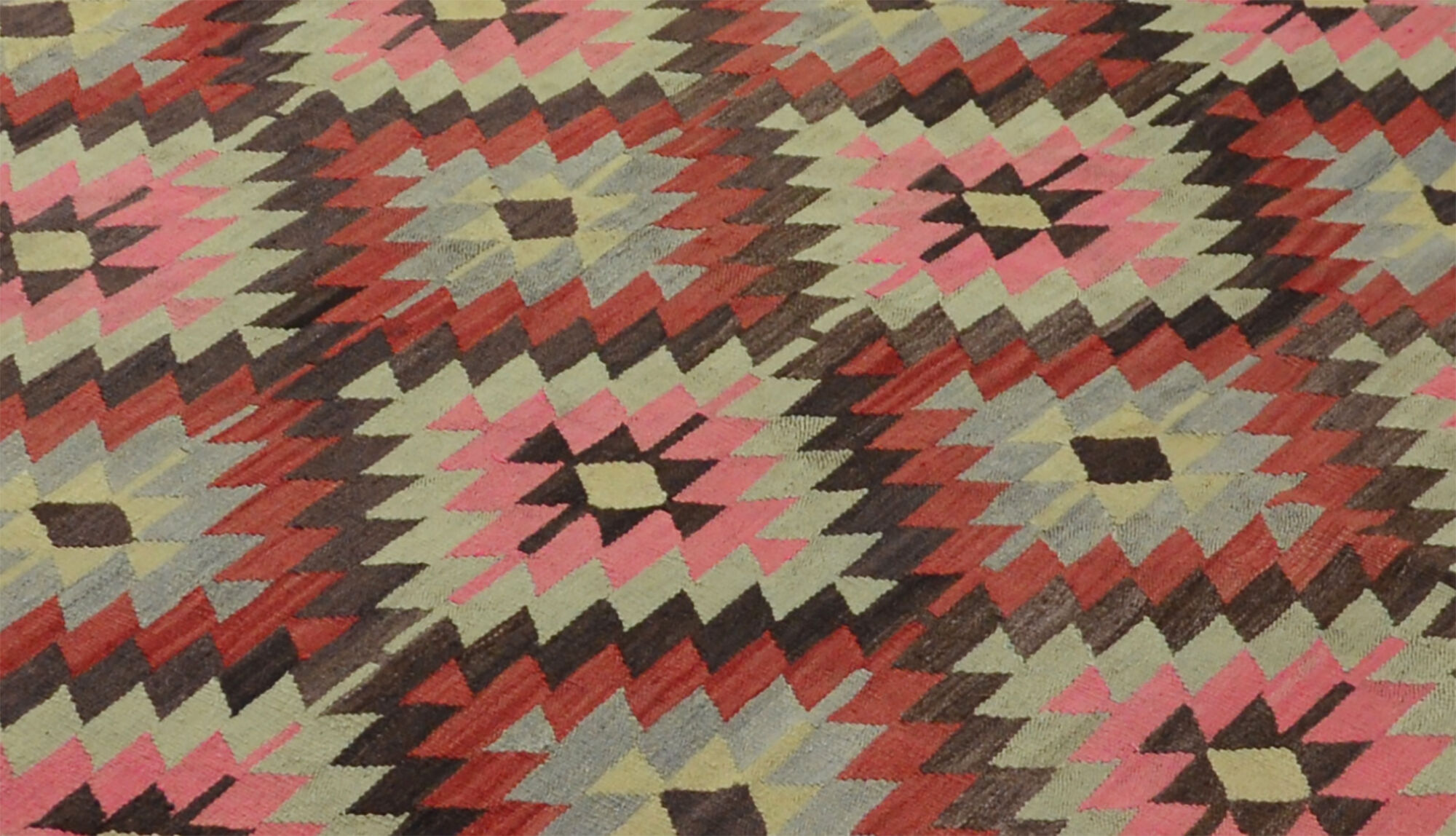 Anatolian handmade kilim rug 354 cm x 197 cm