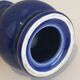 Blue ceramic candlestick