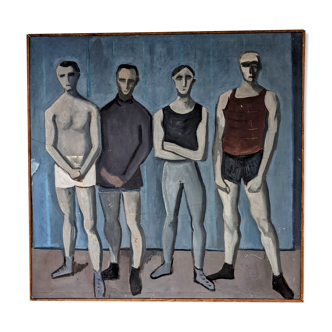 Tableau moderne non signé vers 1950