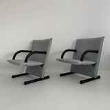 Set of 2 lounge chairs Burkhard Vogtherr for Arflex T-line, 1980’s